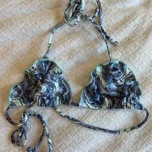 Frankie’s bikinis paisley triangle top